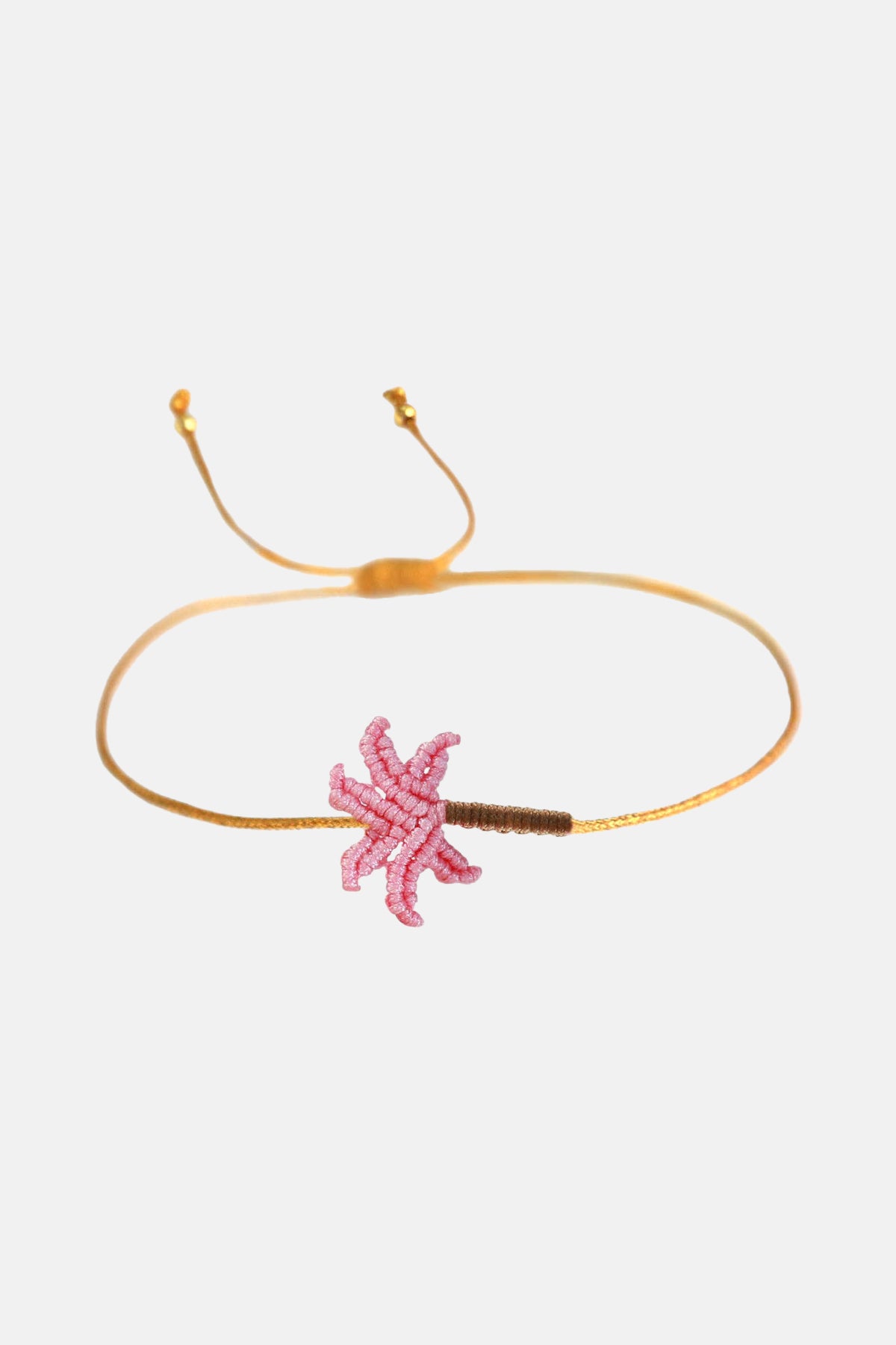 MAKRAMEE BRACELET "PALM" ROSÉ