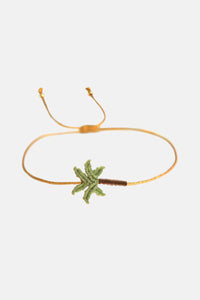 MAKRAMEE BRACELET "PALM" OLIVE