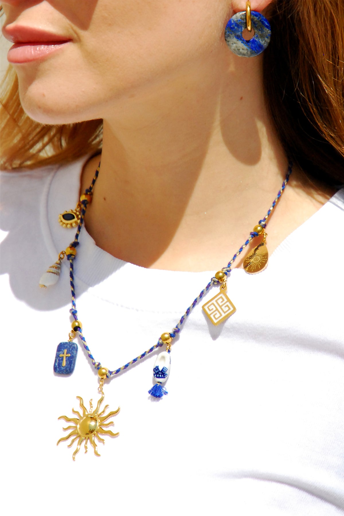 NECKLACE "ATHERIA" BLUE