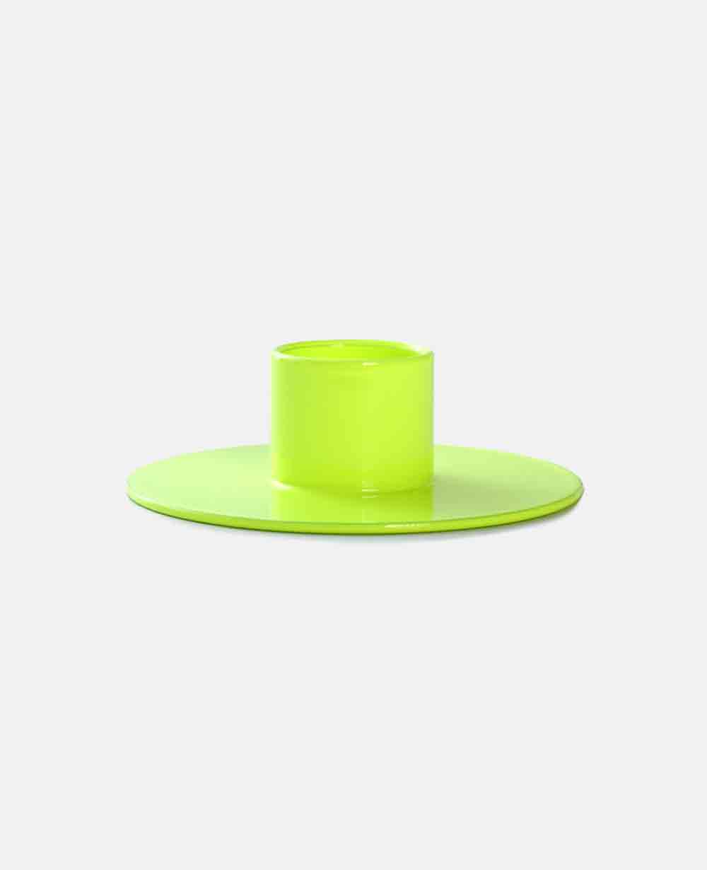 CANDLE HOLDER "POP” NEON YELLOW