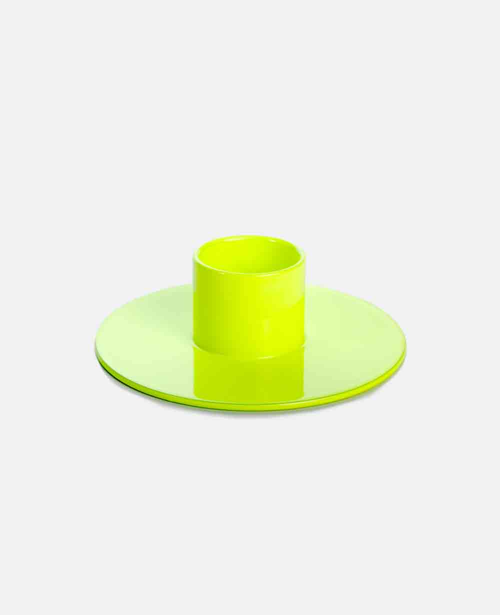 CANDLE HOLDER "POP” NEON YELLOW