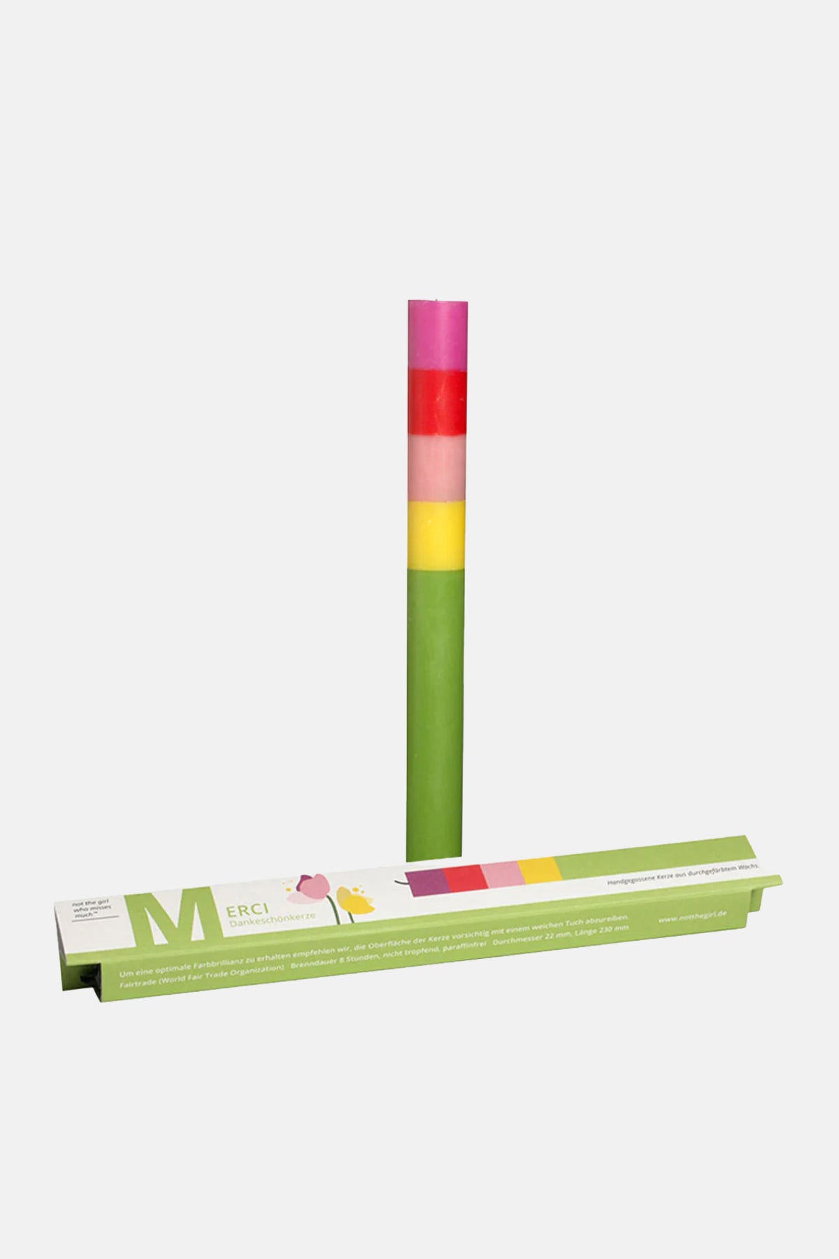 CANDLE "MERCI” GREEN