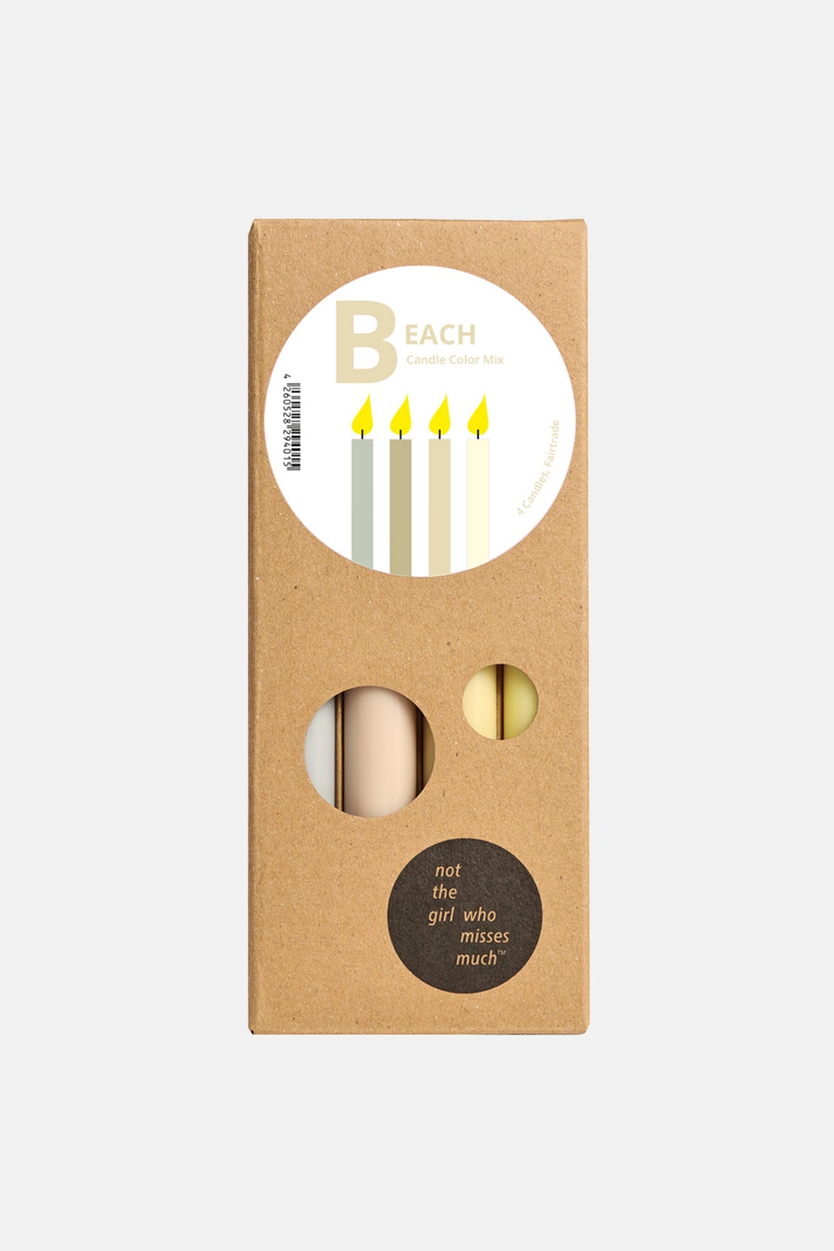 CANDLE SET OF 4 "BEACH"