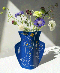 PAPER VASE "JAIME HAYON" BLUE