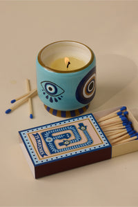 SCENTED CERAMIC CANDLE "EYE“ INCENSE AND SMOKE
