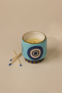 SCENTED CERAMIC CANDLE "EYE“ INCENSE AND SMOKE