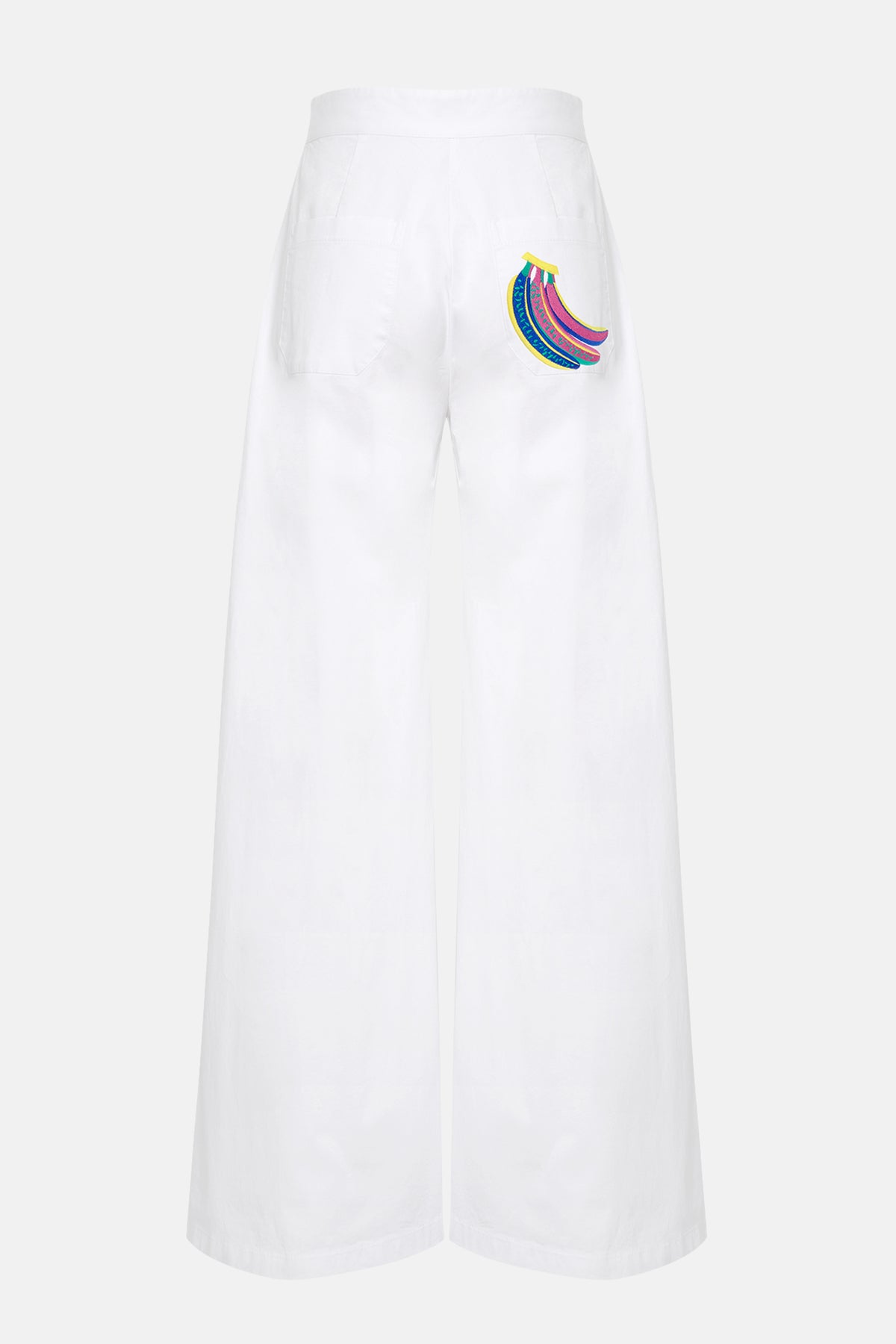 NAUTICAL TROUSERS "LIDO" WHITE/MULTICOLOR