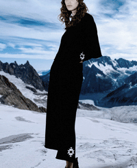 FINE KNIT PULLOVER "ANCESTRAL" BLACK