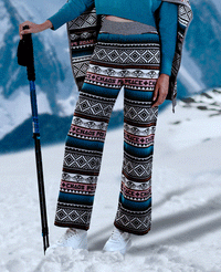 KNITTED PANTS "HERITAGE" MULTICOLOR