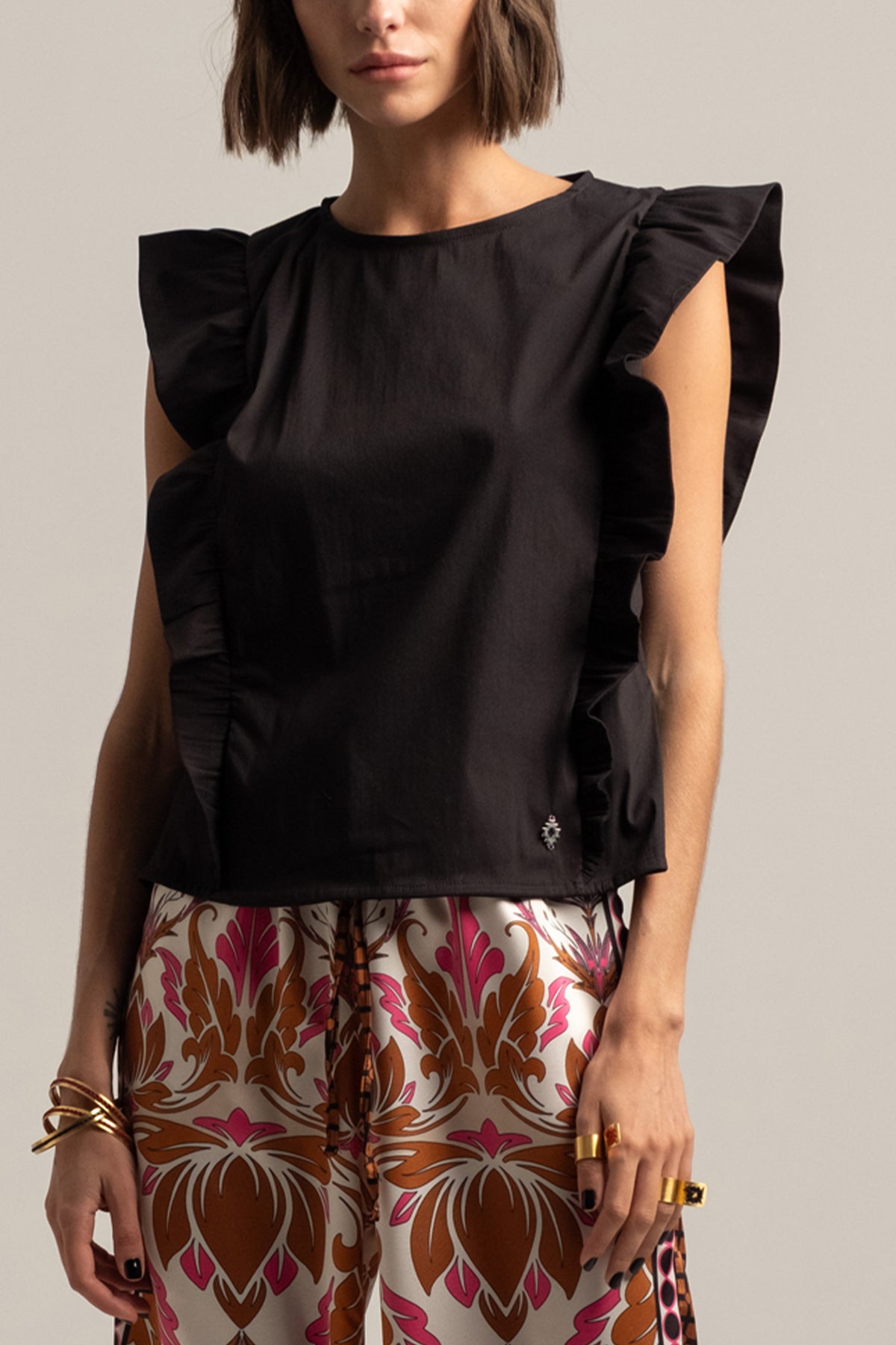 BLOUSE WITH VOLANTS "ELIX"