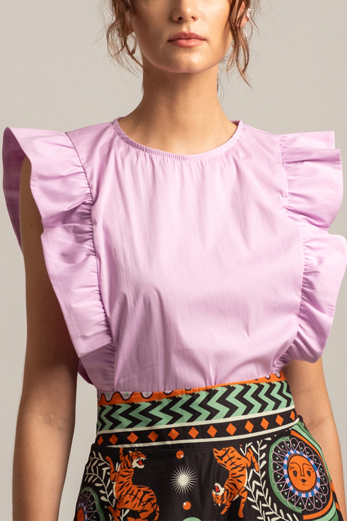 BLOUSE WITH VOLANTS "ELIX"