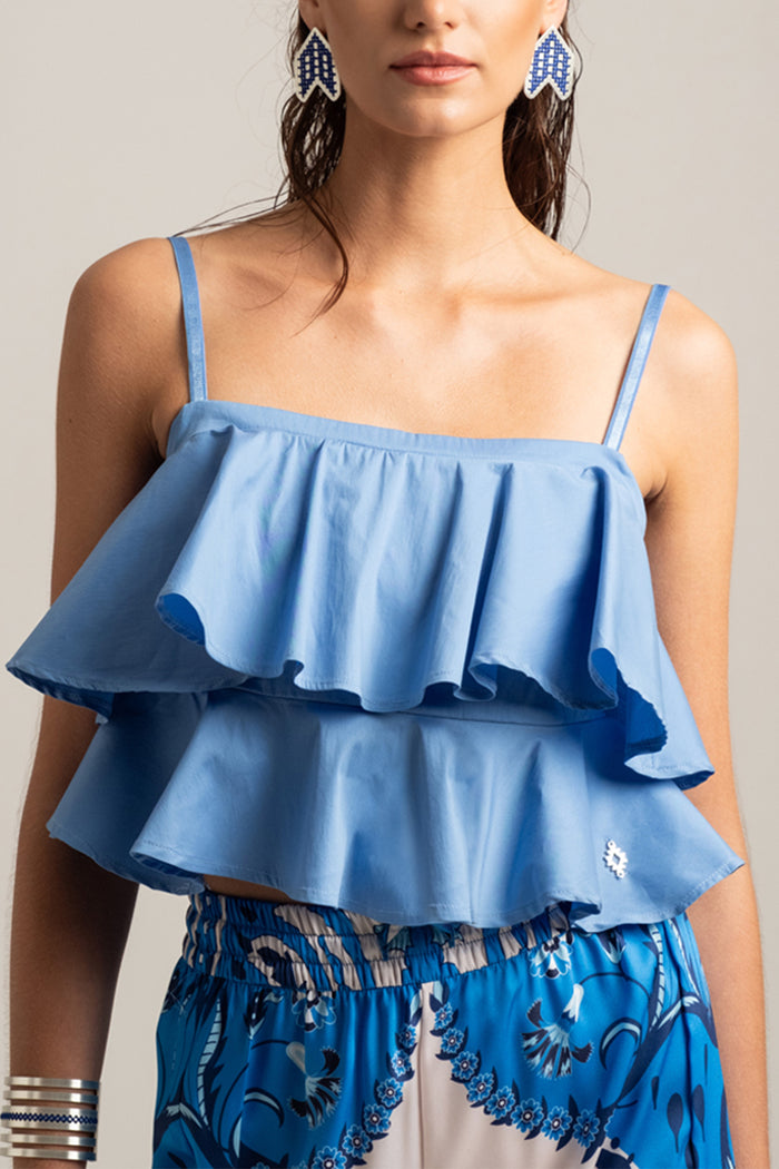 TOP WITH VOLANTS "TWIRL"