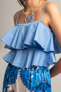 TOP WITH VOLANTS "TWIRL"