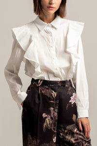 POPELINE BLOUSE "SPIRAL"