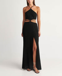 BACKLESS DRESS WITH CUTOUTS "MALIA"