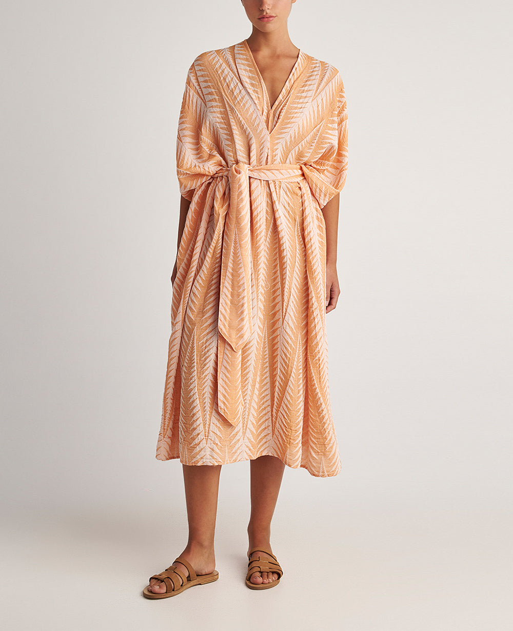 KAFTAN DRESS WITH BELT "FINIKAS"