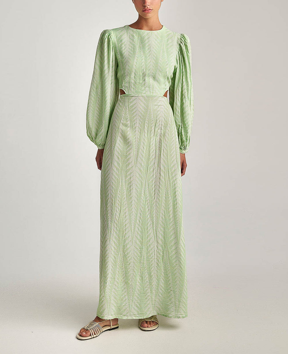 LONG DRESS WITH OPEN BACK "FINIKAS"