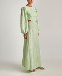 LONG DRESS WITH OPEN BACK "FINIKAS"