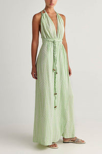 LONG NECKHOLDER DRESS "FINIKAS"