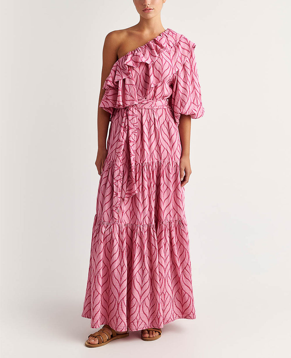 LONG ONE SHOULDER DRESS "ERIKOUSA"