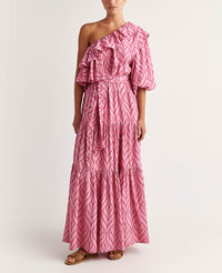 LONG ONE SHOULDER DRESS "ERIKOUSA"