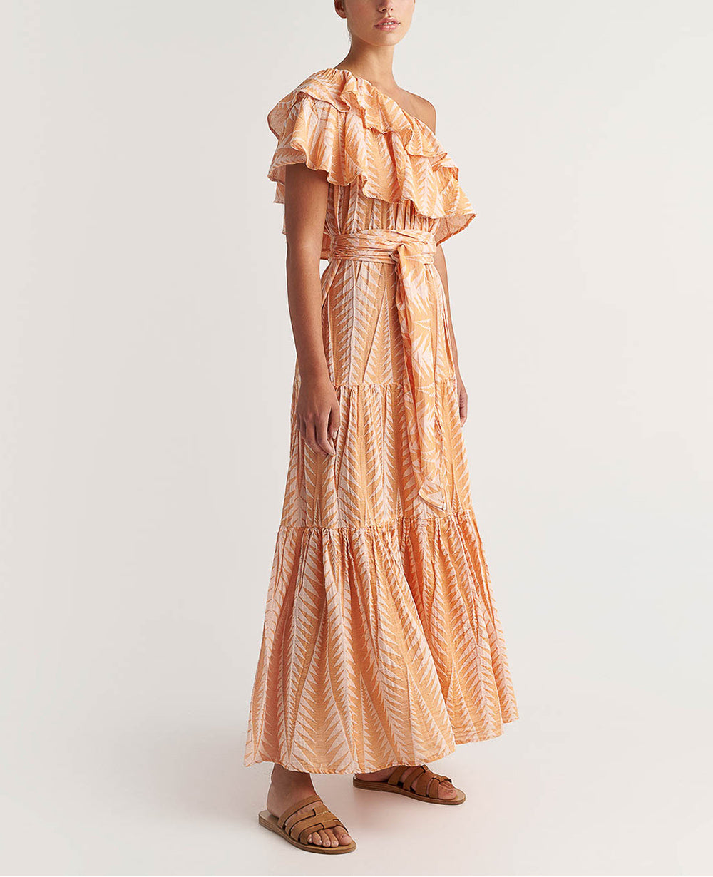 LONG ONE SHOULDER DRESS "FINIKAS"