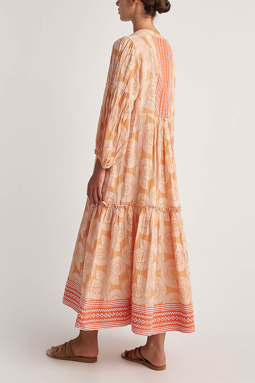 LONG TUNIC DRESS "KOCHYLI" CORAL
