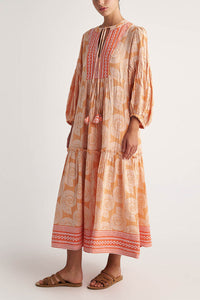 LONG TUNIC DRESS "KOCHYLI" CORAL