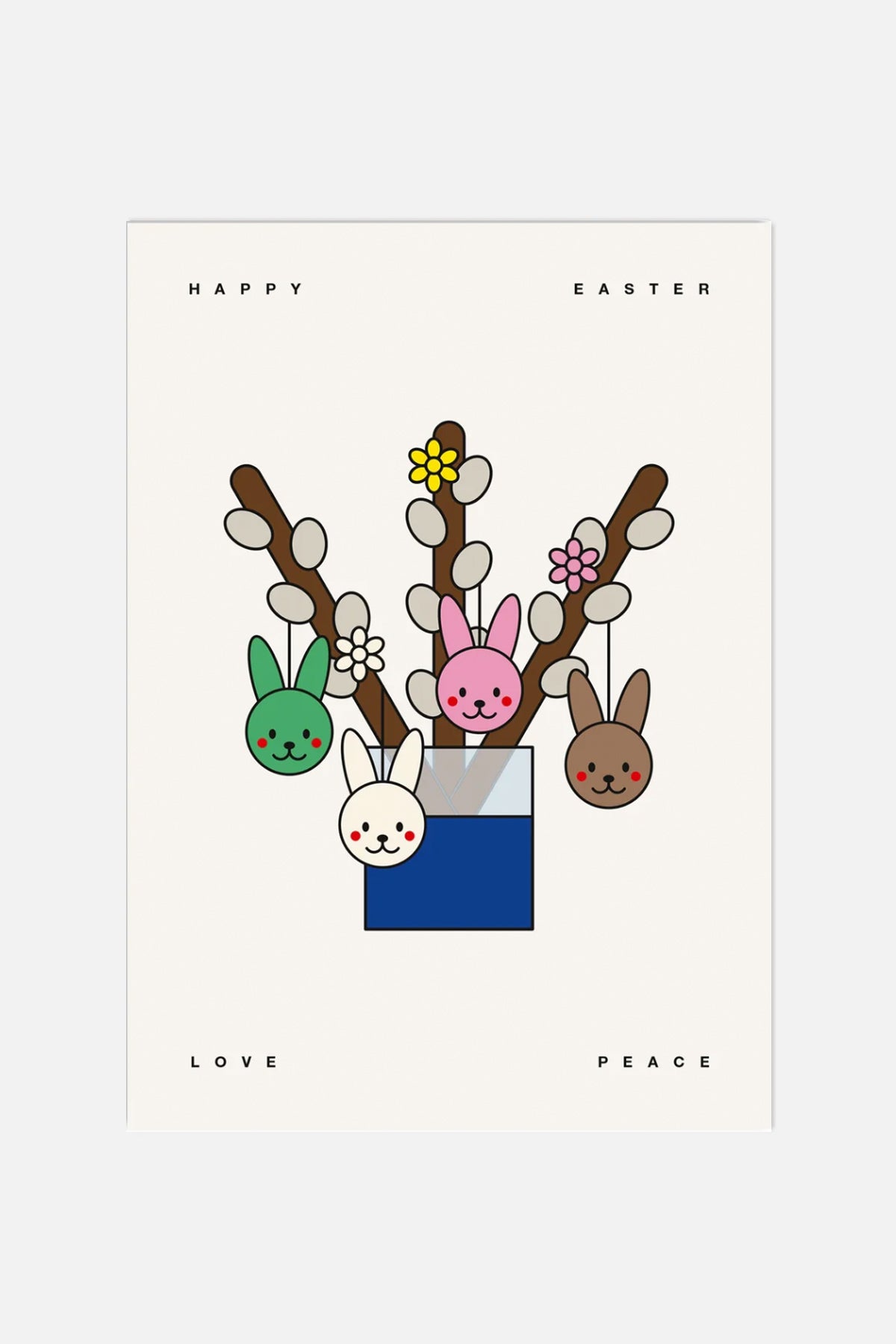 GREETING CARD "FOLLOW THE RABBITS"