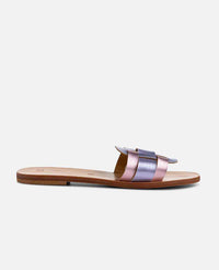 SANDALS "HELIOS" LAVENDER/PINK METALLIC