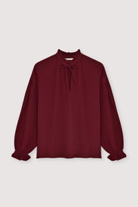 MUSSELINE BLOUSE "OLIVIA" BURGUNDY