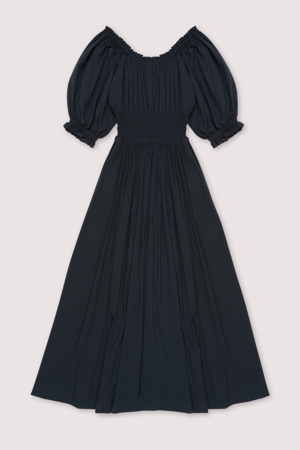 MIDI DRESS "VENICE" NIGHTFALL BLACK