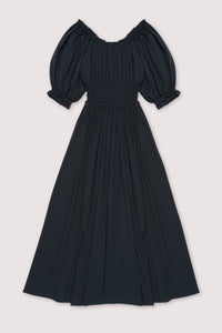 MIDI DRESS "VENICE" NIGHTFALL BLACK