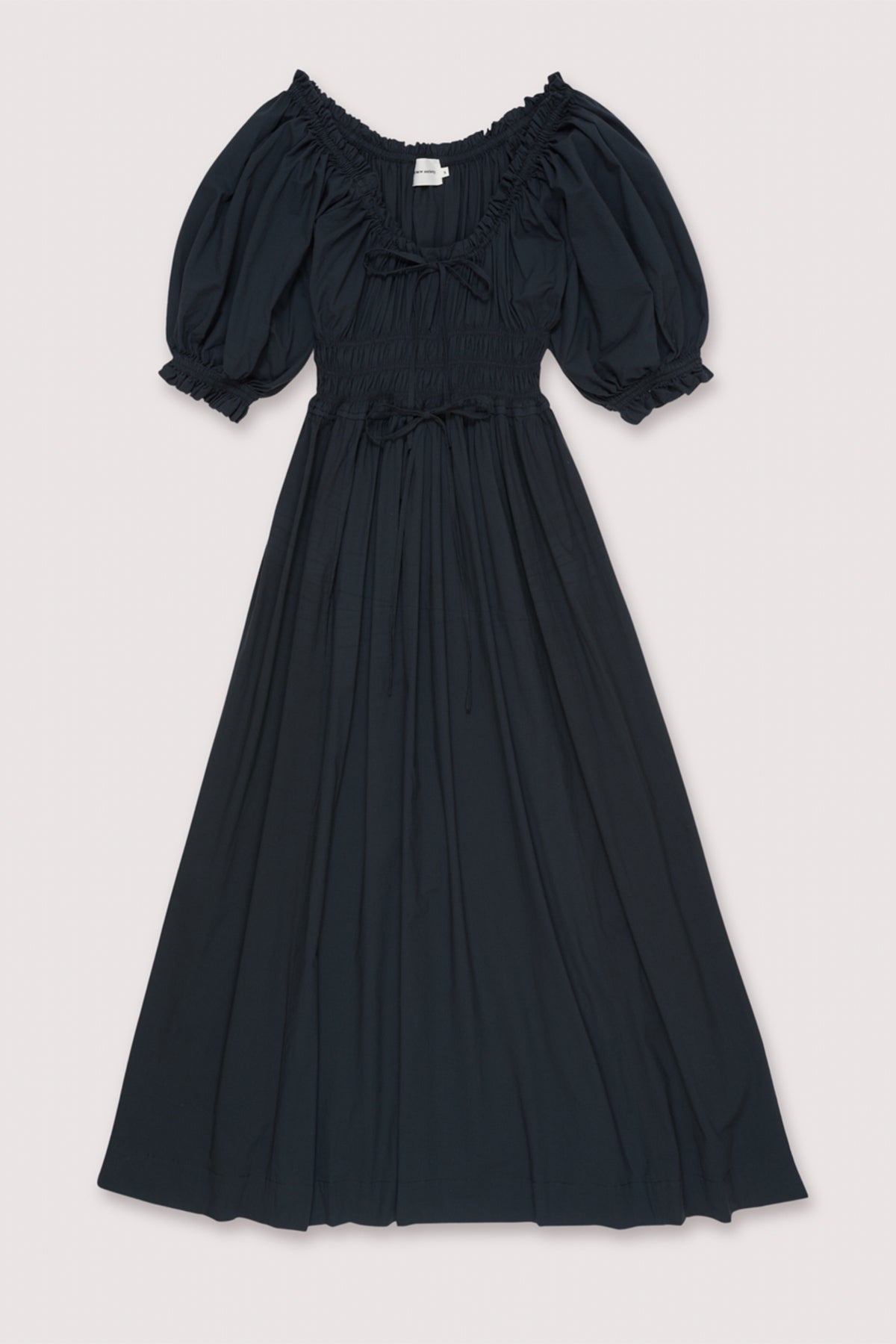 MIDI DRESS "VENICE" NIGHTFALL BLACK