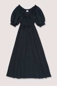 MIDI DRESS "VENICE" NIGHTFALL BLACK