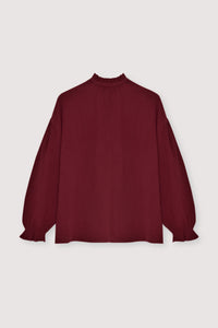 MUSSELINE BLOUSE "OLIVIA" BURGUNDY