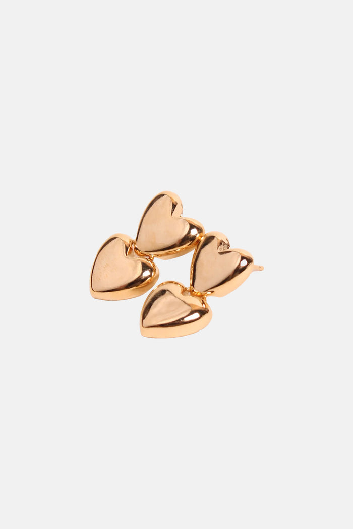 EARRINGS "LOUISON" HEART GOLD