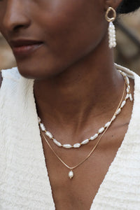 EARRINGS "MELIES" GOLD/MOTHER OF PEARL