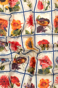 SILKY SCARF "ANTHOLOGIO" MULTICOLOR