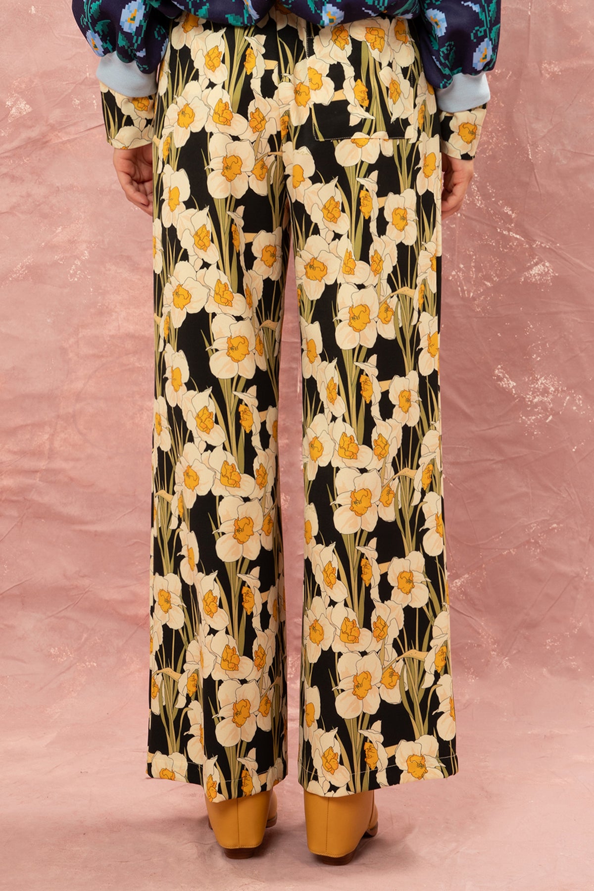 PRINTED WIDE LEG PANTS "NARCISSE” MULTICOLOR