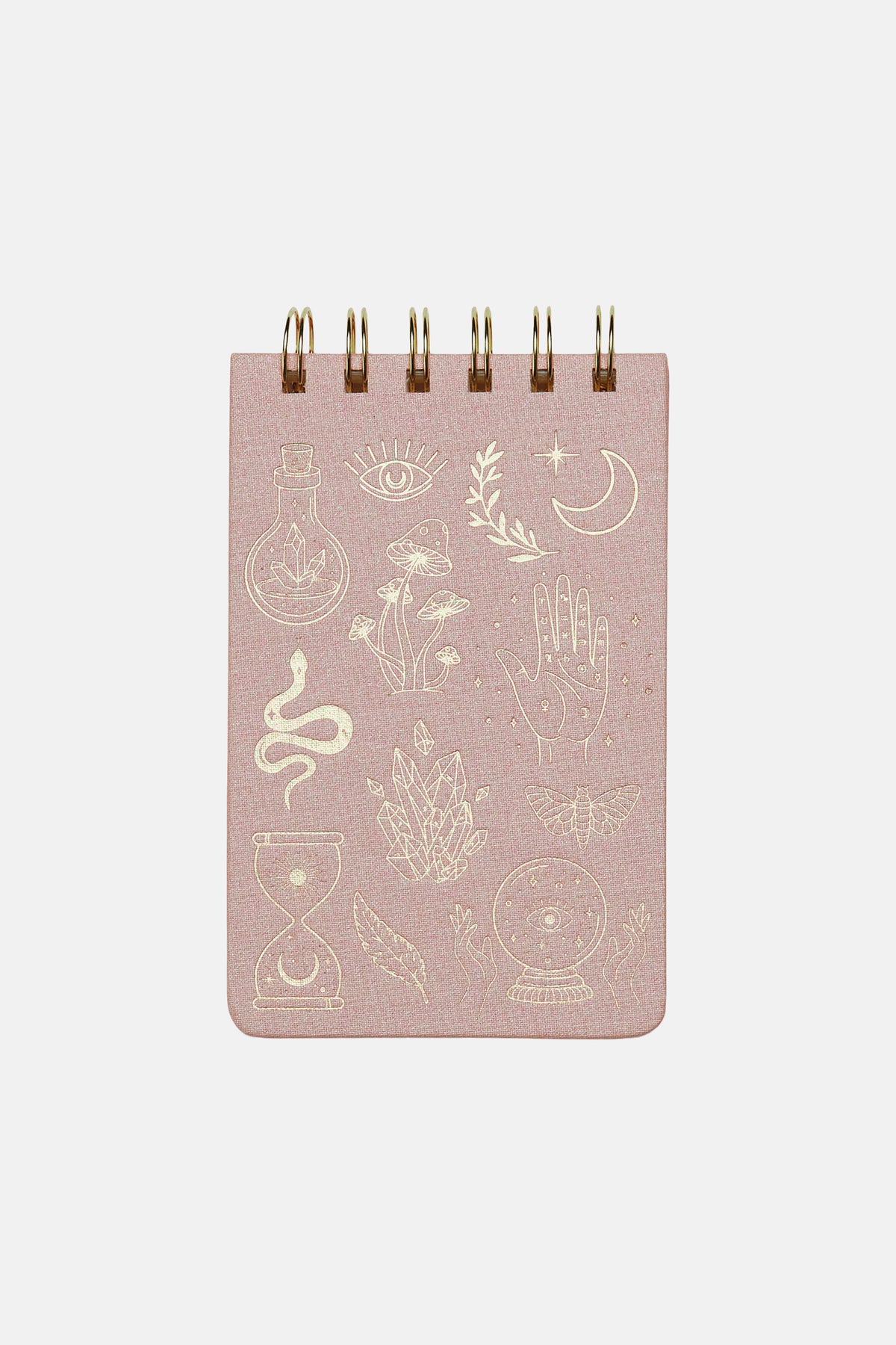 TWIN WIRE NOTEBOOK "MYSTIC ICONS" ROSE/GOLD