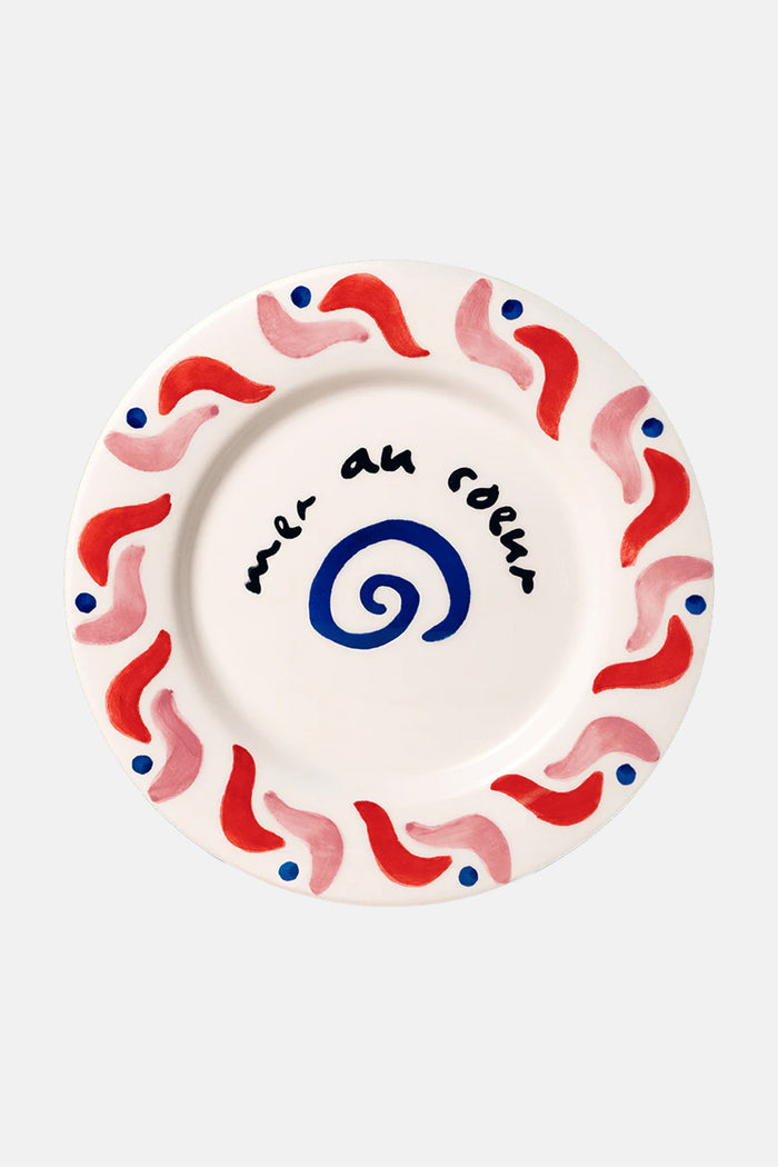 PLATE “CALA SECRETA” RED