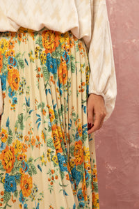 PLEATED MAXI SKIRT "TAPETSARIA” MULTICOLOR