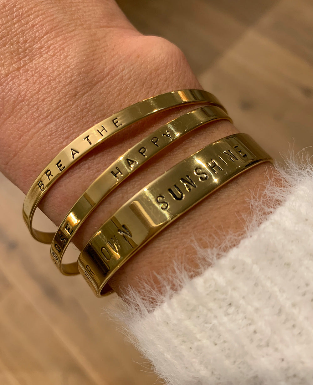 SLIM BRACELET "CHOOSE HAPPY"