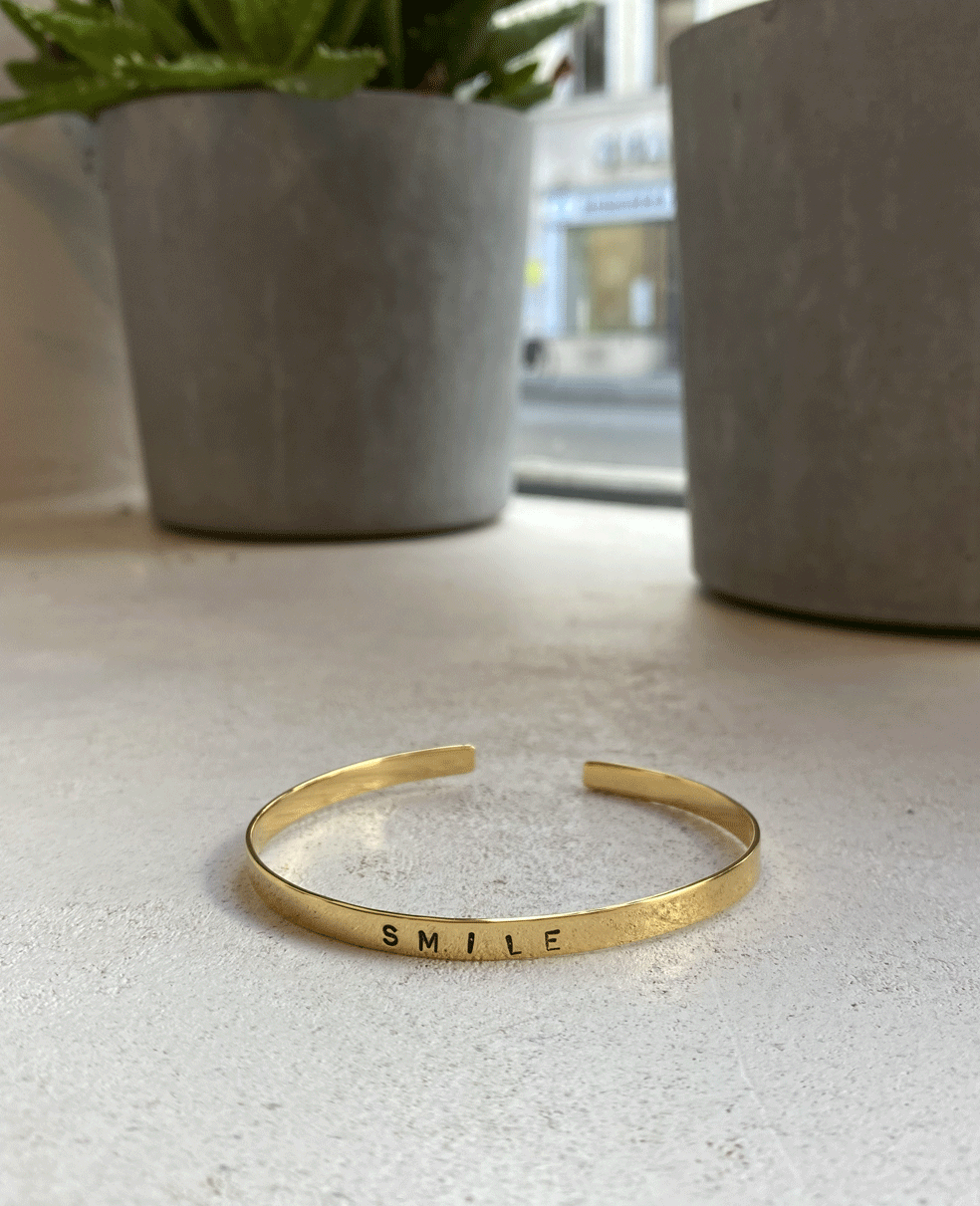 SLIM BRACELET "SMILE" GOLD