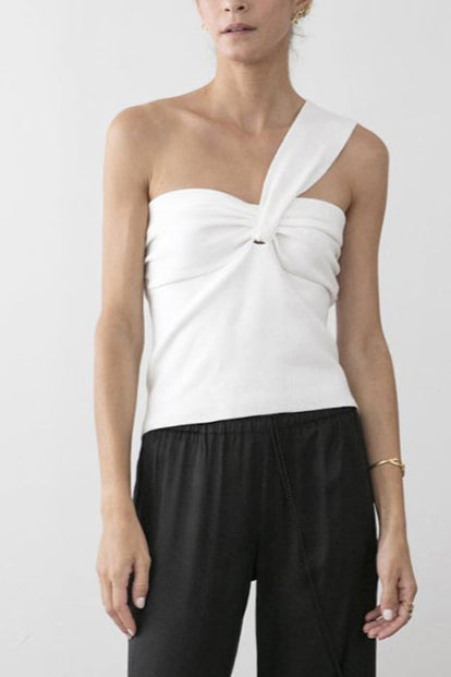 THECLA KNITTED TOP OFFWHITE