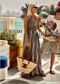 LONG NECKHOLDER DRESS "FINIKAS"