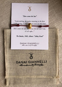 BRACELET "BEETLE" BURGUNDY/GOLD