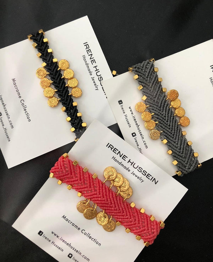 COINS MAKRAMEE BRACELET