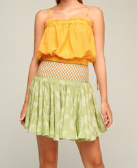 MINI SKIRT "LACHOURI" GREEN